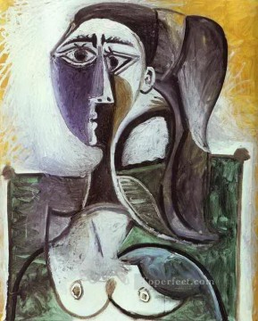 パブロ・ピカソ Painting - 座る女性の肖像 1960年 パブロ・ピカソ